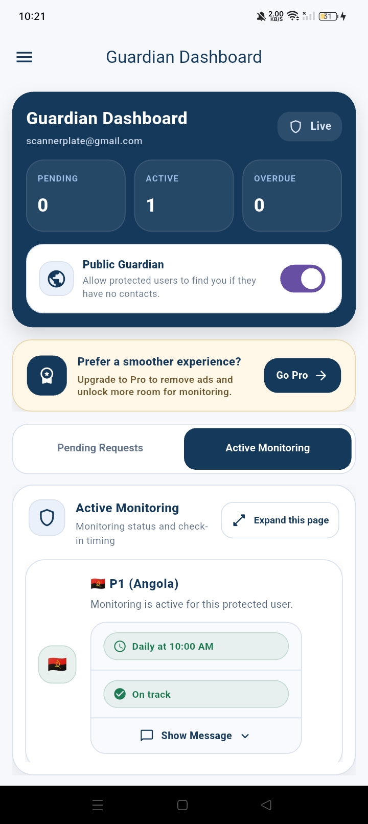 Missed Check-In